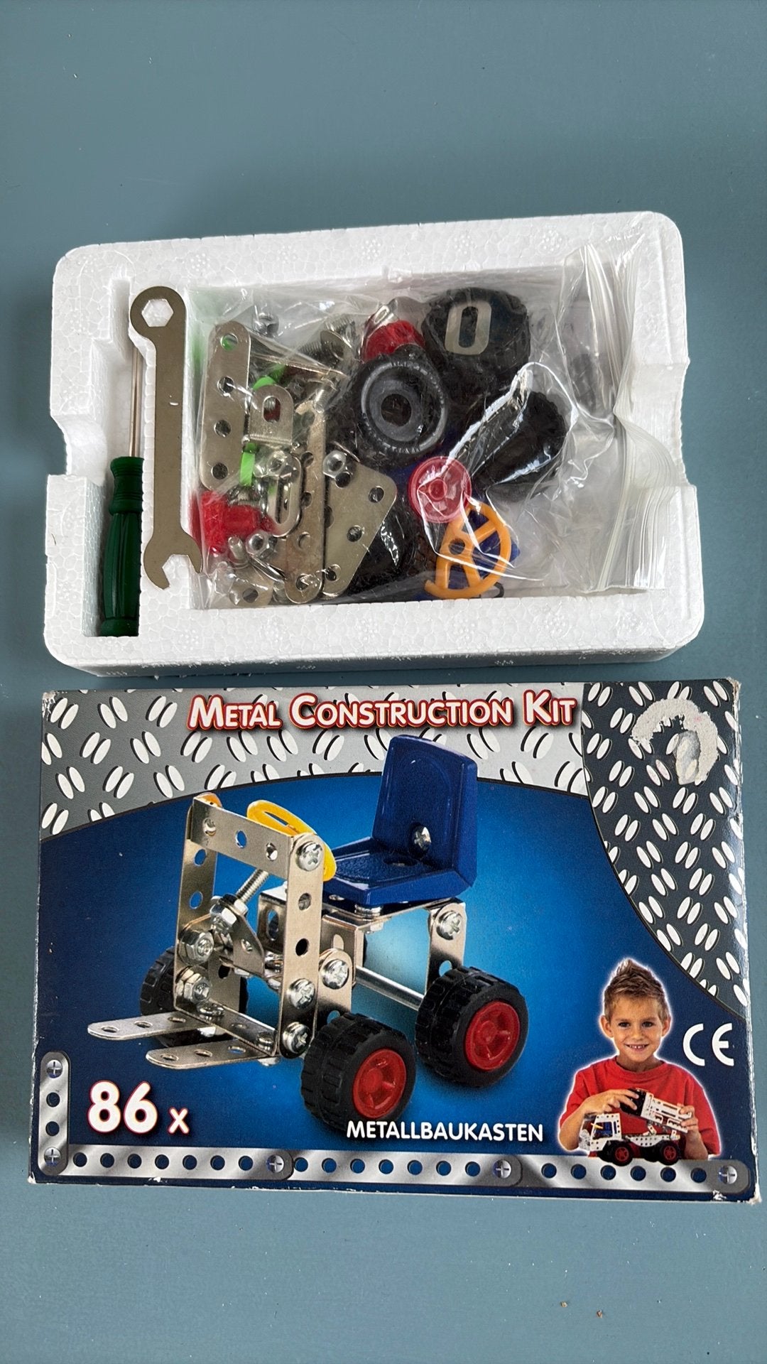 Kit de chariot élévateur en métal, Enfants & Bébés, Jouets | Autre, Enlèvement ou Envoi, Comme neuf