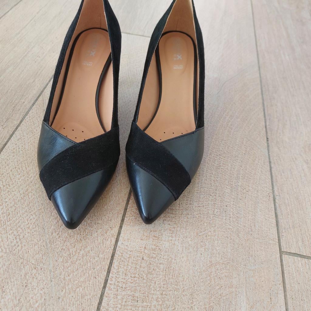 Pumps veterschoenen maat 37 nieuw zwart en blauw, Ophalen