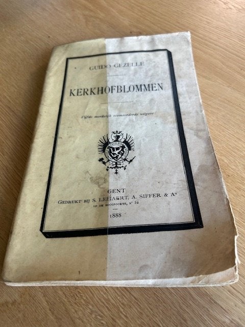 Guido Gezelle kerkhofblommen 1888 boek, Antiek en Kunst, Ophalen of Verzenden