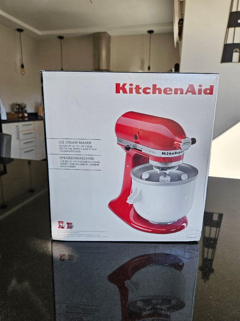 IJsmaker KITCHEN AID, Elektronische apparatuur, 1 tot 2 liter, Ophalen, Zo goed als nieuw, 3 snelheden of meer