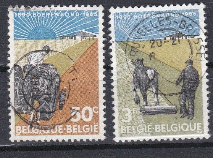 Belge 1965 - n 1340 - 1341, Envoi, Oblitéré