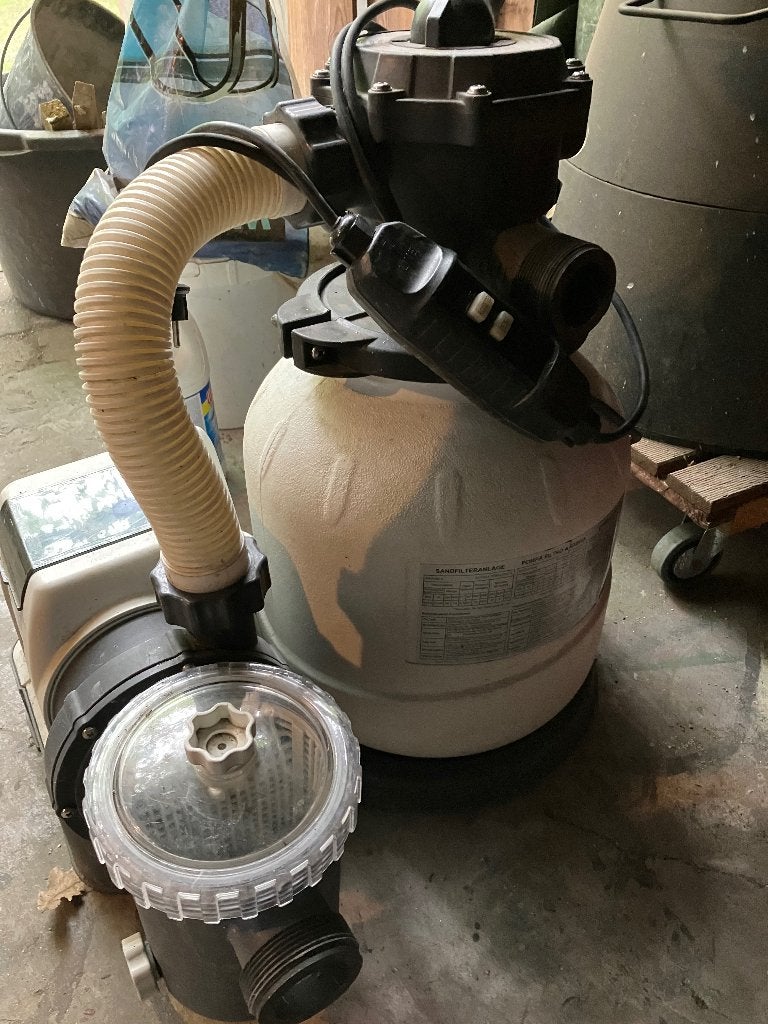 Zwembad pomp intex, Tuin en Terras, Ophalen, Gebruikt, Zwembadpomp