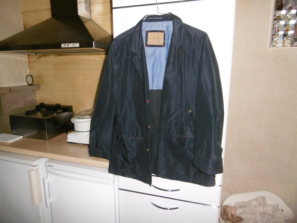 veste  vêtements pour hommes bleue « luciano barbera », M-L, Enlèvement ou Envoi, LUCIANO BARBERA, Bleu, Taille 52/54 (L)
