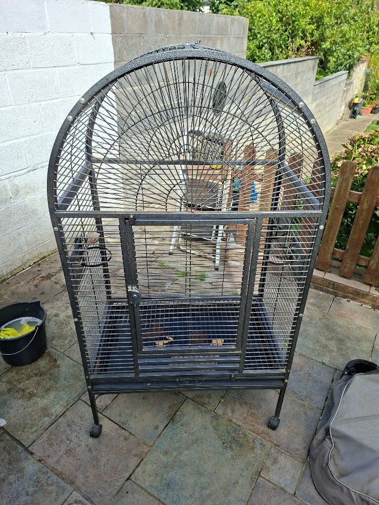 Grande cage pour perroquet, Enlèvement, Utilisé, Métal, Volière