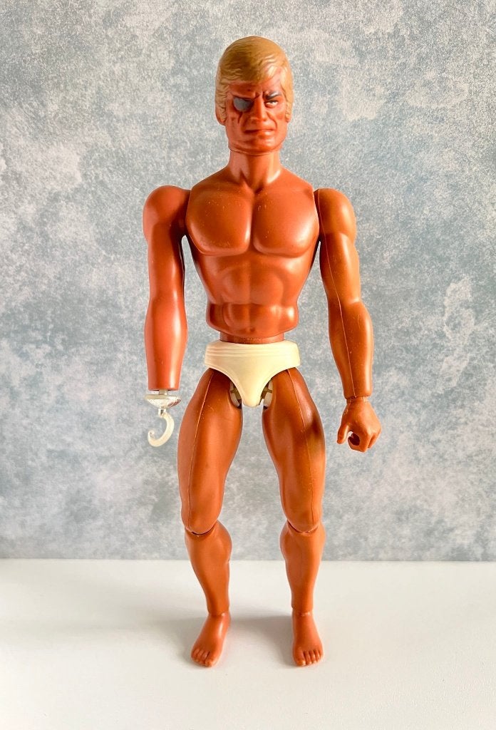 Poupée Big Jim Captain Hook - Mattel 1978, Gebruikt, Aucun, Ophalen of Verzenden, Mattel