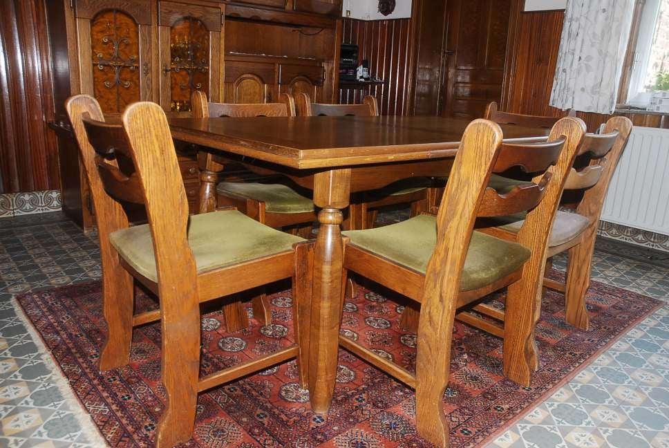 eetkamer vintage landelijke stijl, Ophalen, Gebruikt, Landelijk, 4 tot 6 stoelen
