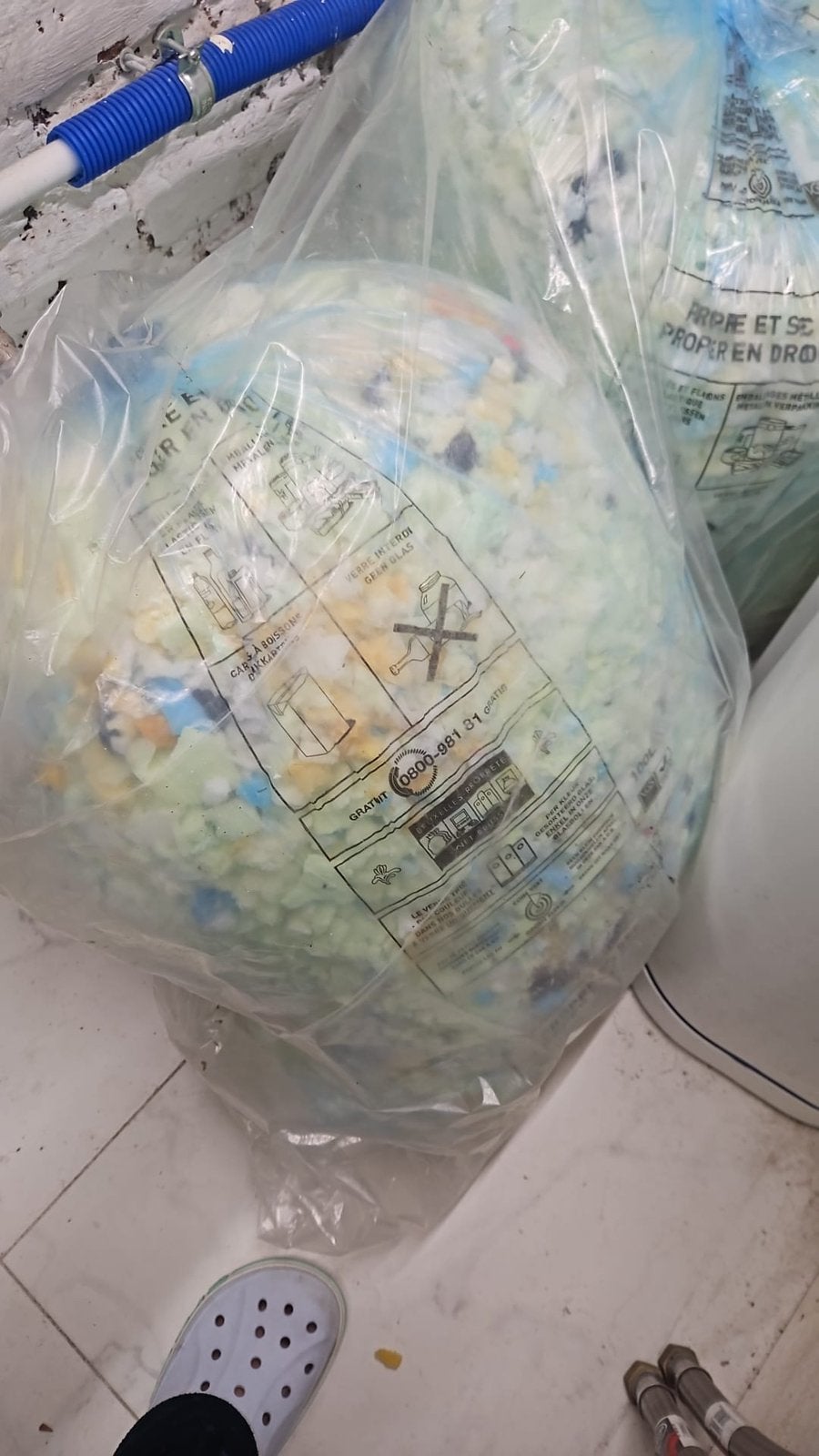 Ballontin de mousse, Enlèvement, Comme neuf