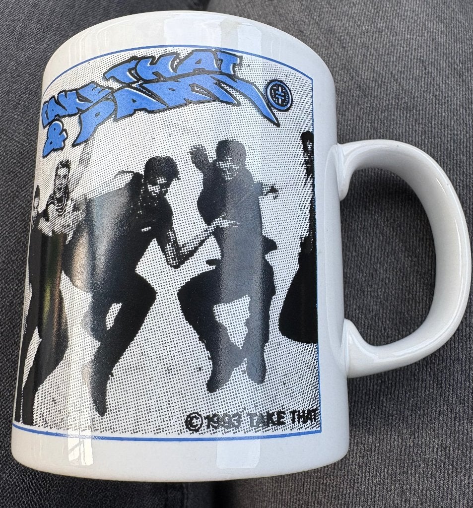 Tasse à café/tasse à thé Take That, Enlèvement ou Envoi, Comme neuf