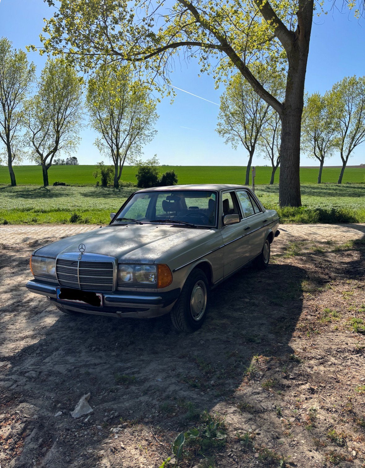 Mercedes 300d, 1979, 201 000 km. 5.500€, Argent ou Gris, Achat, Boîte manuelle, Mercedes-Benz