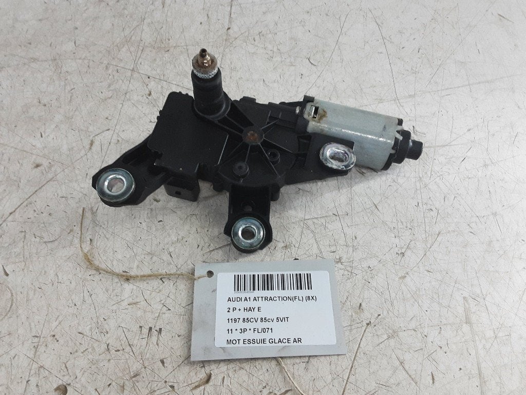MOTEUR ESSUIE-GLACE ARRIÈRE A1 (8X1 / 8XK) (4G9955711A), Utilisé, Audi