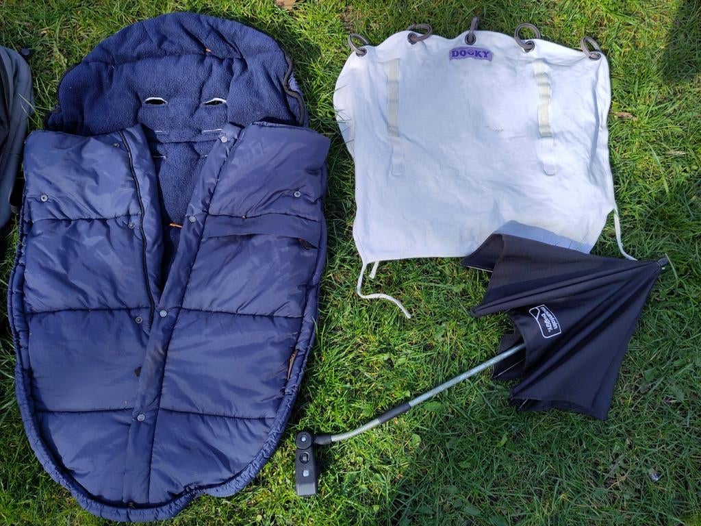 Voetenzak + dooky + parasol buggy set, Ophalen of Verzenden, Gebruikt, Overige merken, Zonnekap