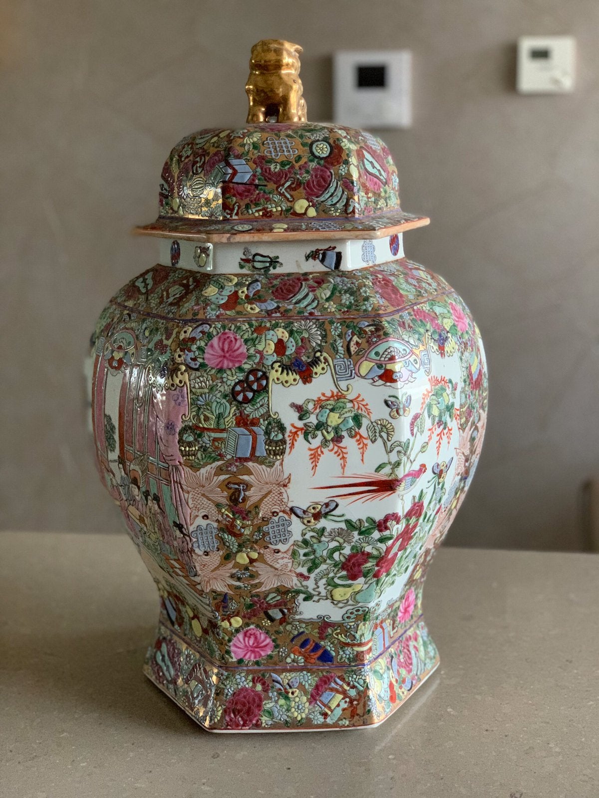Te koop Chinese vaas met deksel, Ophalen