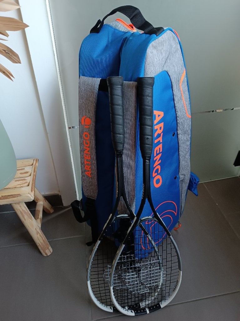 Sac artengo et raquettes squash, Enlèvement ou Envoi, Utilisé, Hommes