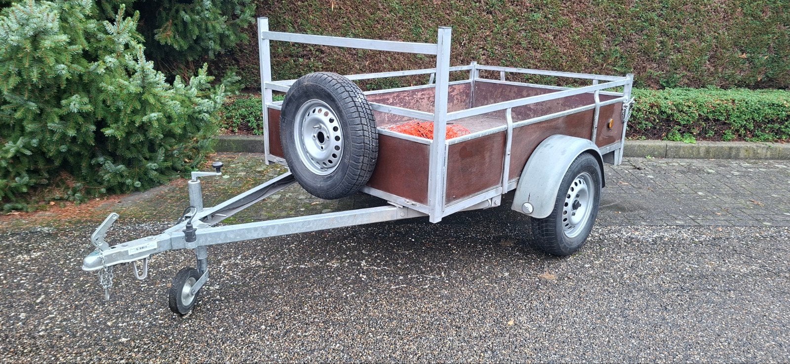 aanhanger enkelasser aanhangwagen, Enlèvement, Utilisé
