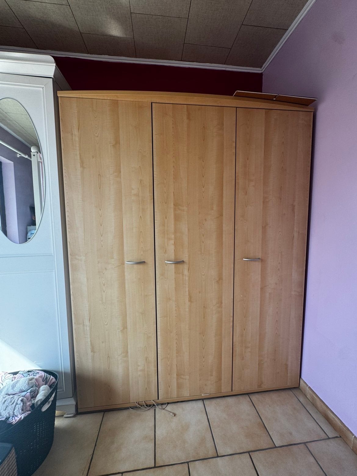 Garde-robe 3 portes en bois, Enlèvement, Comme neuf