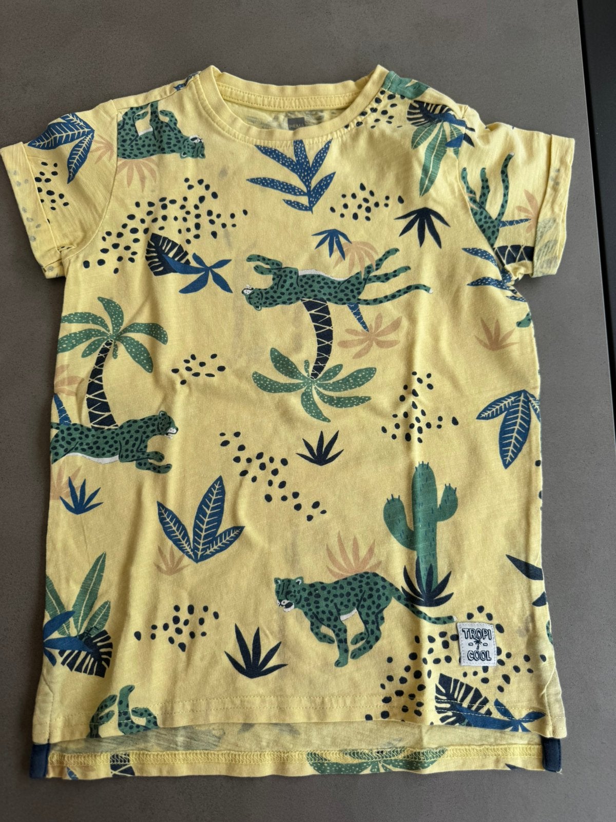 T-shirt à manches courtes à motifs animaliers, Enfants & Bébés, Enlèvement ou Envoi, Comme neuf, Garçon, Chemise ou À manches longues