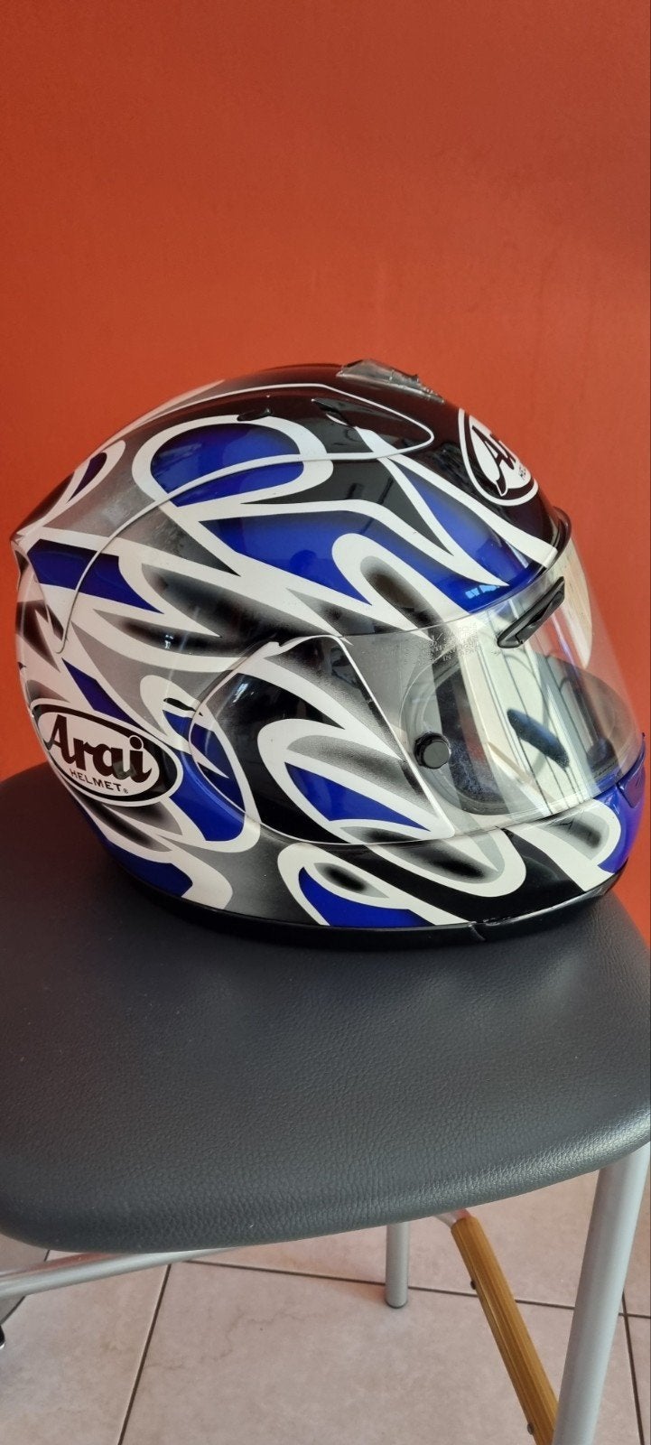 Arai RX-7 RR4 modèle vintage Colin Edwards en parfait état, Motos, Seconde main, Arai, XL, Casque intégral