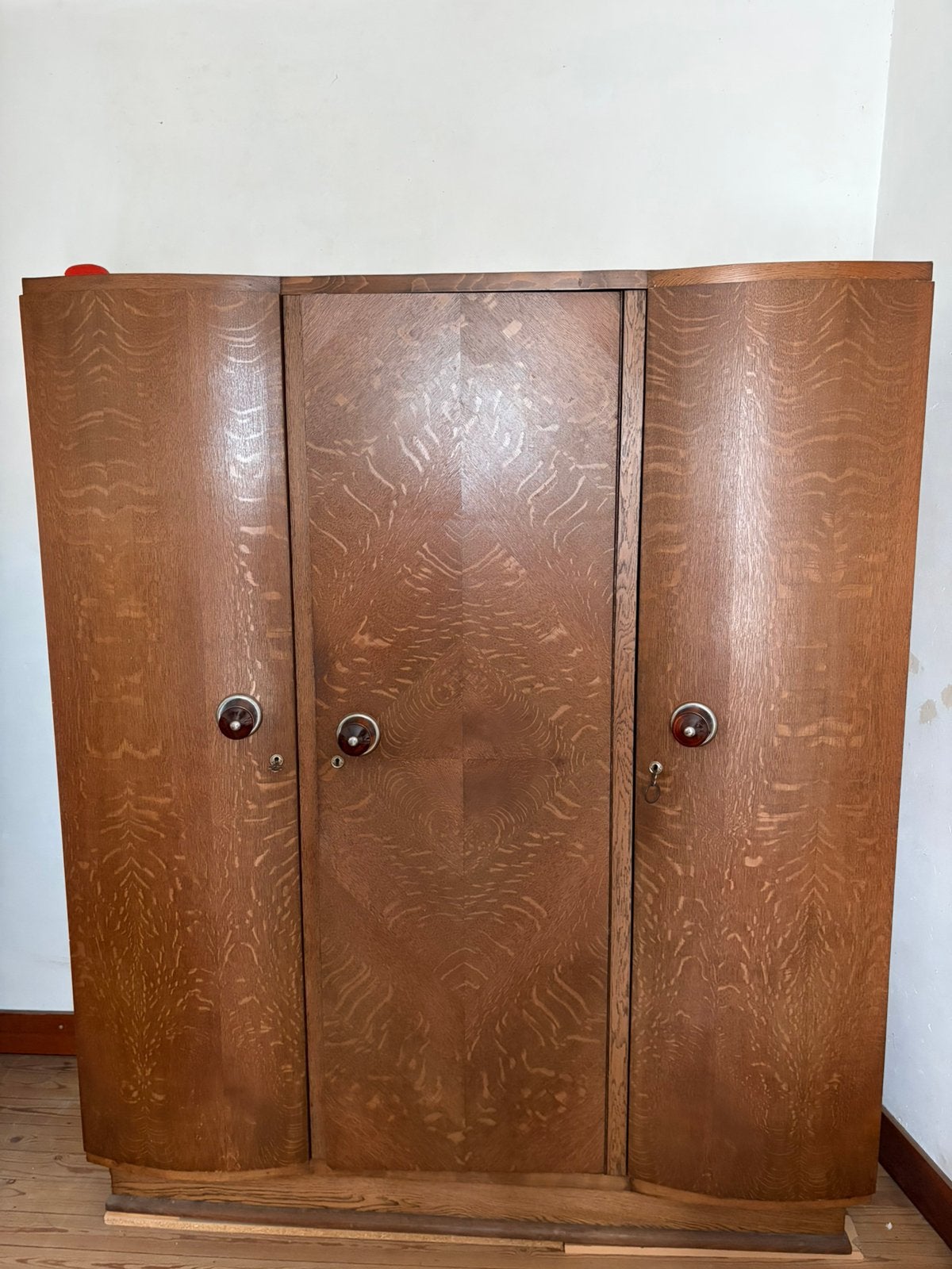 Authentieke Belgische vintage kleerkast, Ophalen, Gebruikt, 150 tot 200 cm, 150 tot 200 cm