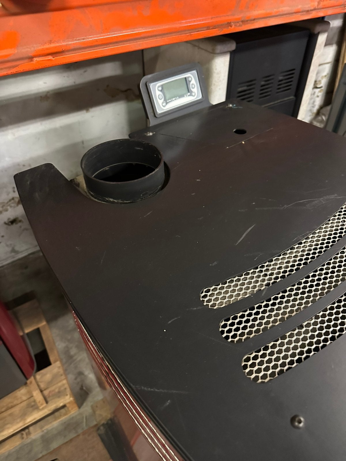 POÊLE MIXTE BOIS / PELLETS EUROFLAMMA MERLINO 9 kW, Enlèvement, Comme neuf, Bois, Poêle à granulés