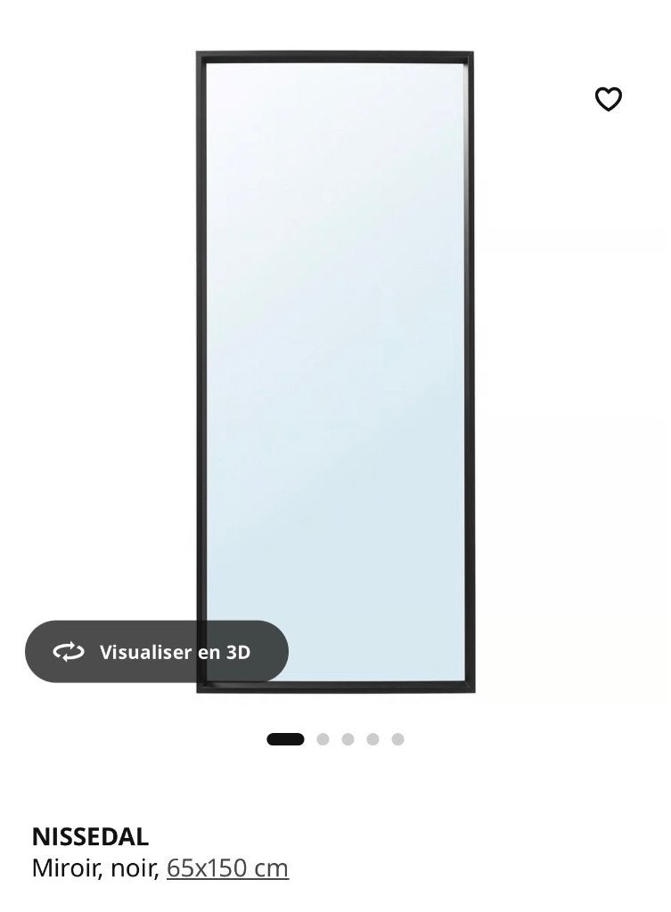 Miroir ikea, Enlèvement, Comme neuf