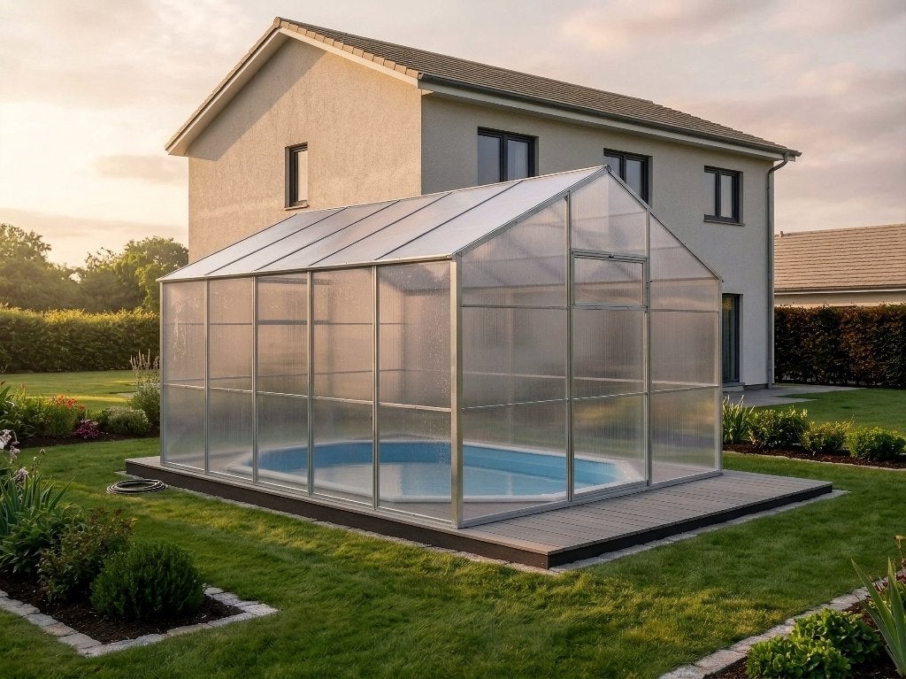 Zwembadoverkapping 3m breed | 4–30m lengte | Polycarbonaat, Tuin en Terras, Verzenden, Nieuw, Overige typen