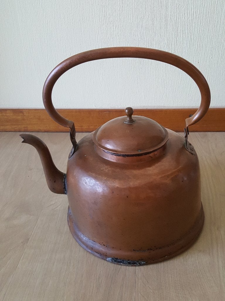 Bouilloire cuivre ancienne 6L | XIXe siècle | Queue d’aronde, Enlèvement ou Envoi, Cuivre