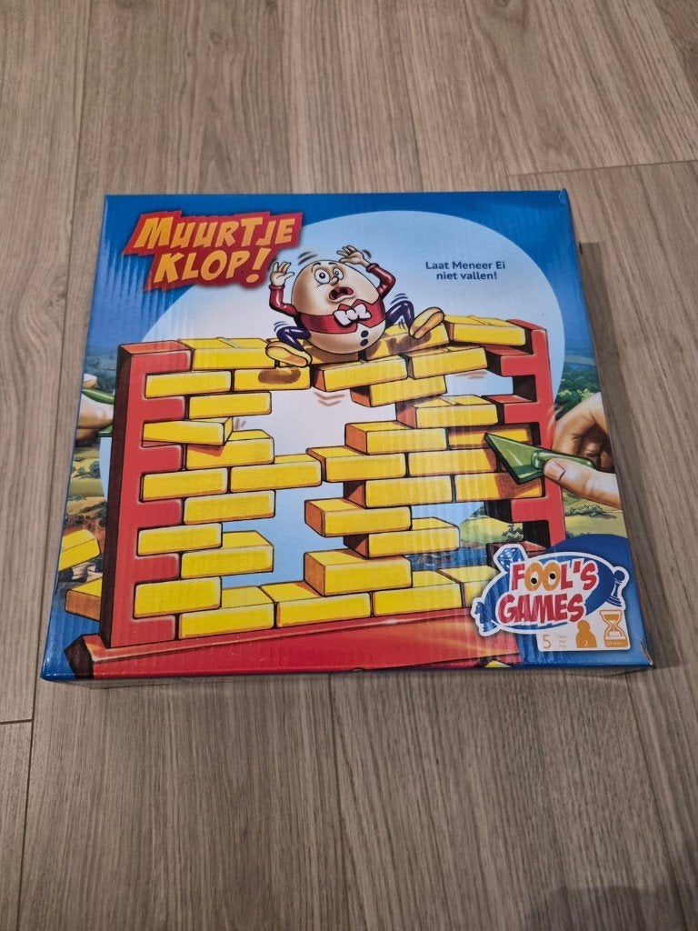 muurtje klop, Hobby en Vrije tijd, Gezelschapsspellen | Bordspellen, Zo goed als nieuw, Ophalen