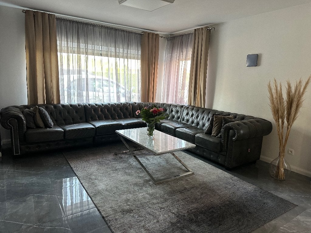 Chesterfield Hoekbank, Huis en Inrichting, Ophalen, Gebruikt, Hoekbank, 300 cm of meer