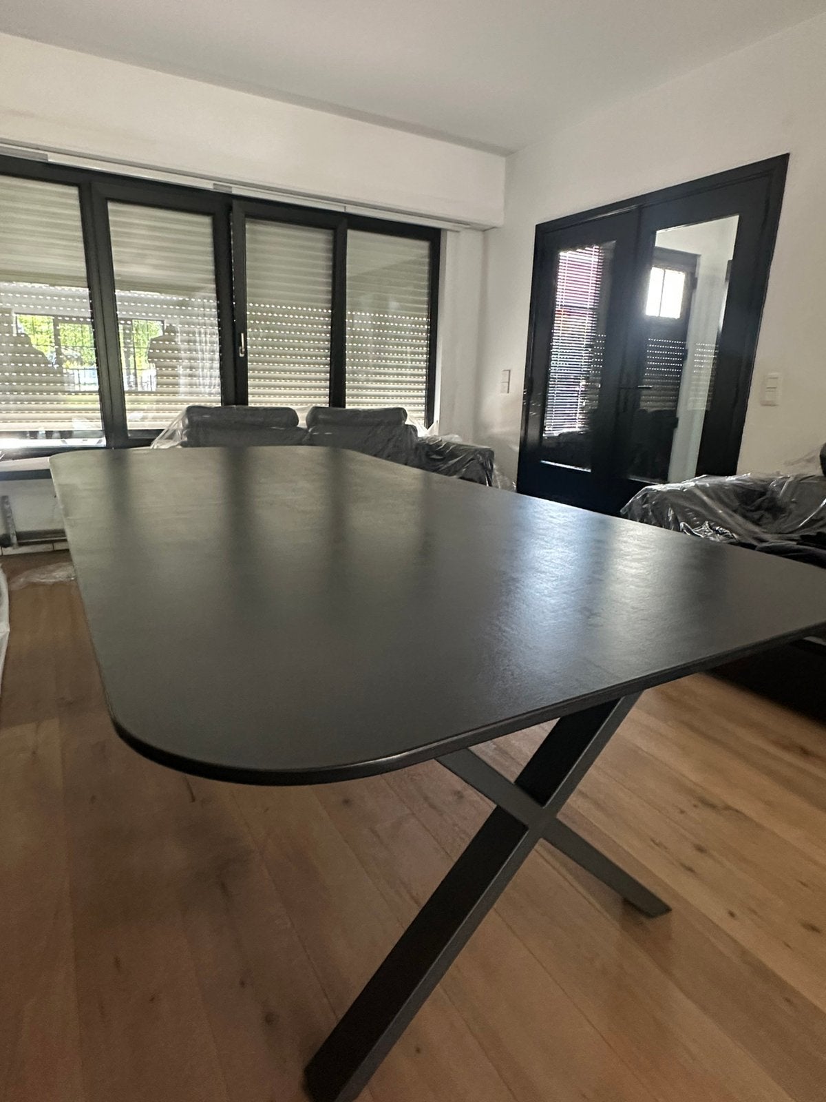 Tafel 2,4m op 1,2, Huis en Inrichting, Ophalen, Overige materialen, 200 cm of meer, Zo goed als nieuw