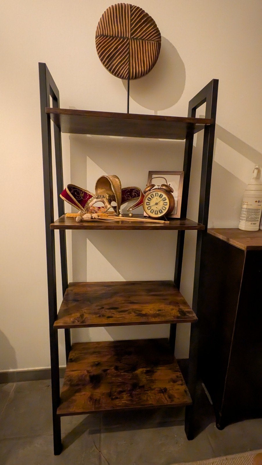 Étagère bois métal largeur 56.5 - hauteur 138cm, Maison & Meubles, Armoires | Étagères, Enlèvement, Neuf
