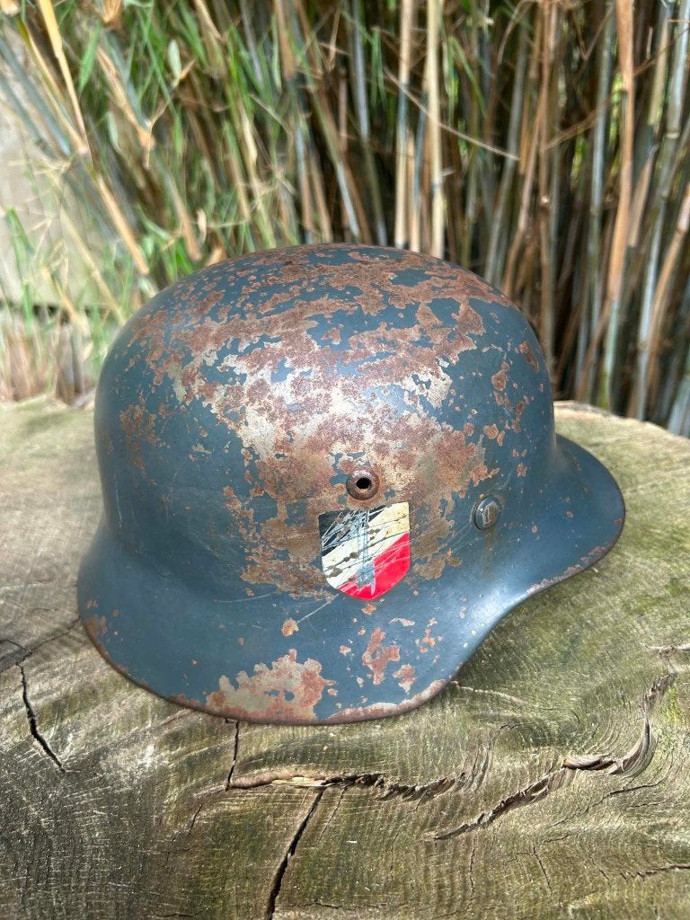 Casque allemand ww2 M35 (Peinture vendue reproduction), Enlèvement ou Envoi, Autres