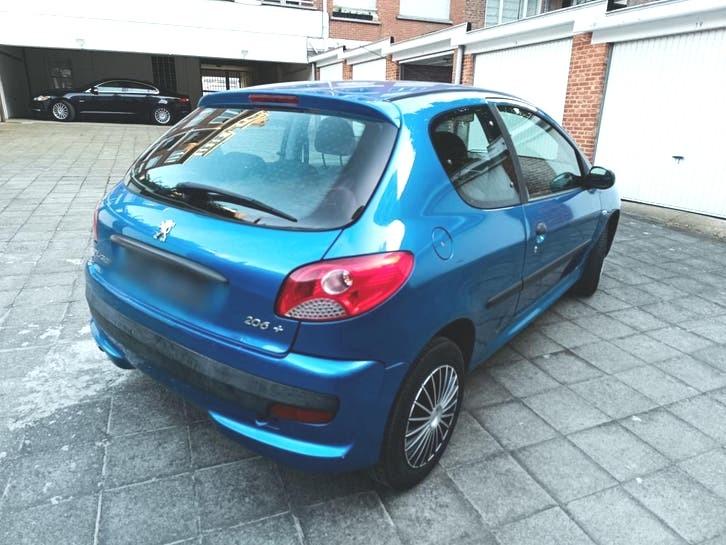 Peugeot 206+ 1.1 benzine, met keuring, lez ok, Auto's, Voorwielaandrijving, 4 cilinders, Blauw, Particulier