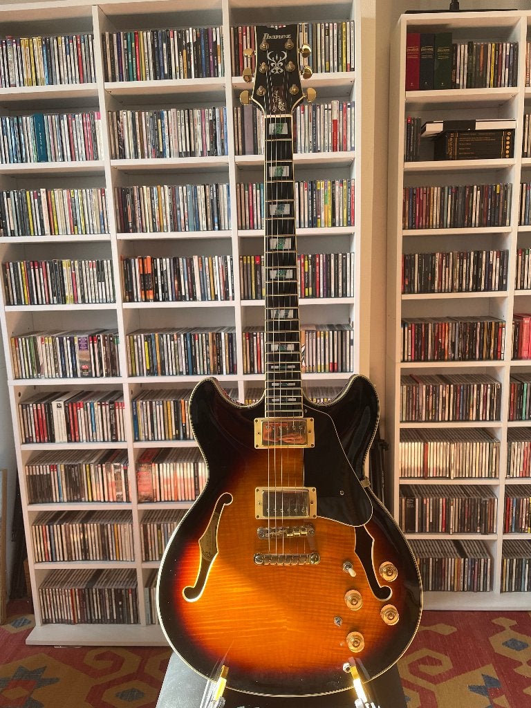 Signature Ibanez JSM-VYS de John Scofield (2014) avec étui, Enlèvement, Comme neuf, Semi-solid body, Ibanez