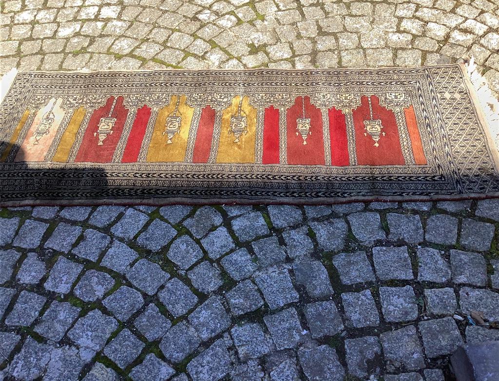 Handgeknoopte oosterse tapijtloper inzeer mooie kleuren, Ophalen
