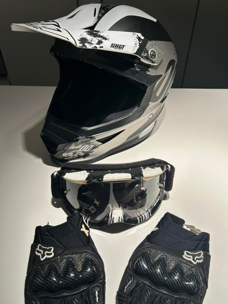 Shot Race Gear crosshelm, Offroadhelm, L, Tweedehands, Ophalen