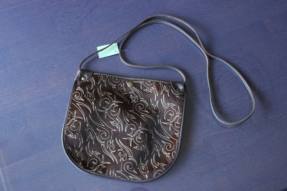 Leder Handtas fiocchi, Handtassen en Accessoires, Tassen | Damestassen, Ophalen of Verzenden, Gebruikt, Handtas