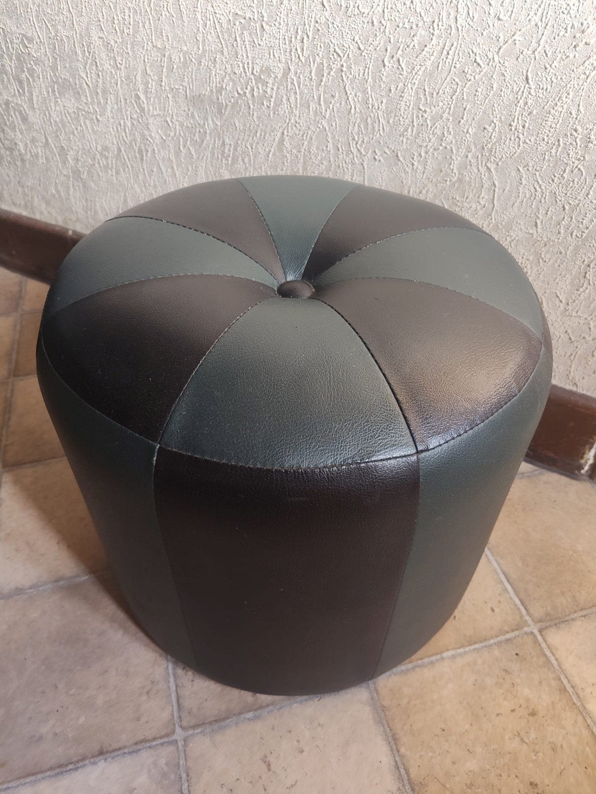 Poef, Huis en Inrichting, Ophalen, Minder dan 50 cm, Gebruikt, Rond