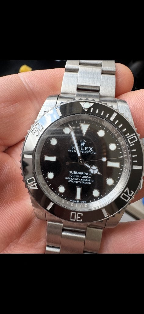 Rolex submariner No date noire, Bijoux, Sacs & Beauté, Montres | Hommes, Montre-bracelet, Rolex, Enlèvement ou Envoi, Acier