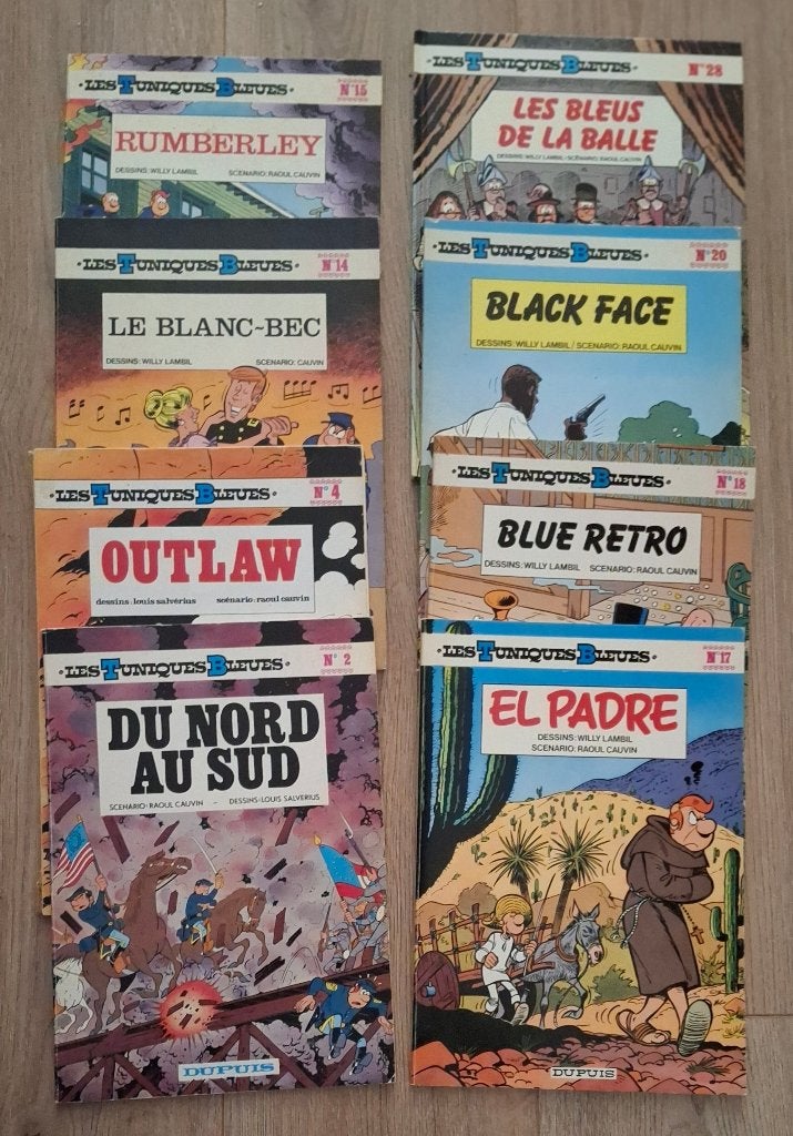 collection bd LES TUNIQUES BLEUES de cauvin salverius lambil, Plusieurs BD, Enlèvement ou Envoi, Comme neuf, Lambil & Cauvin