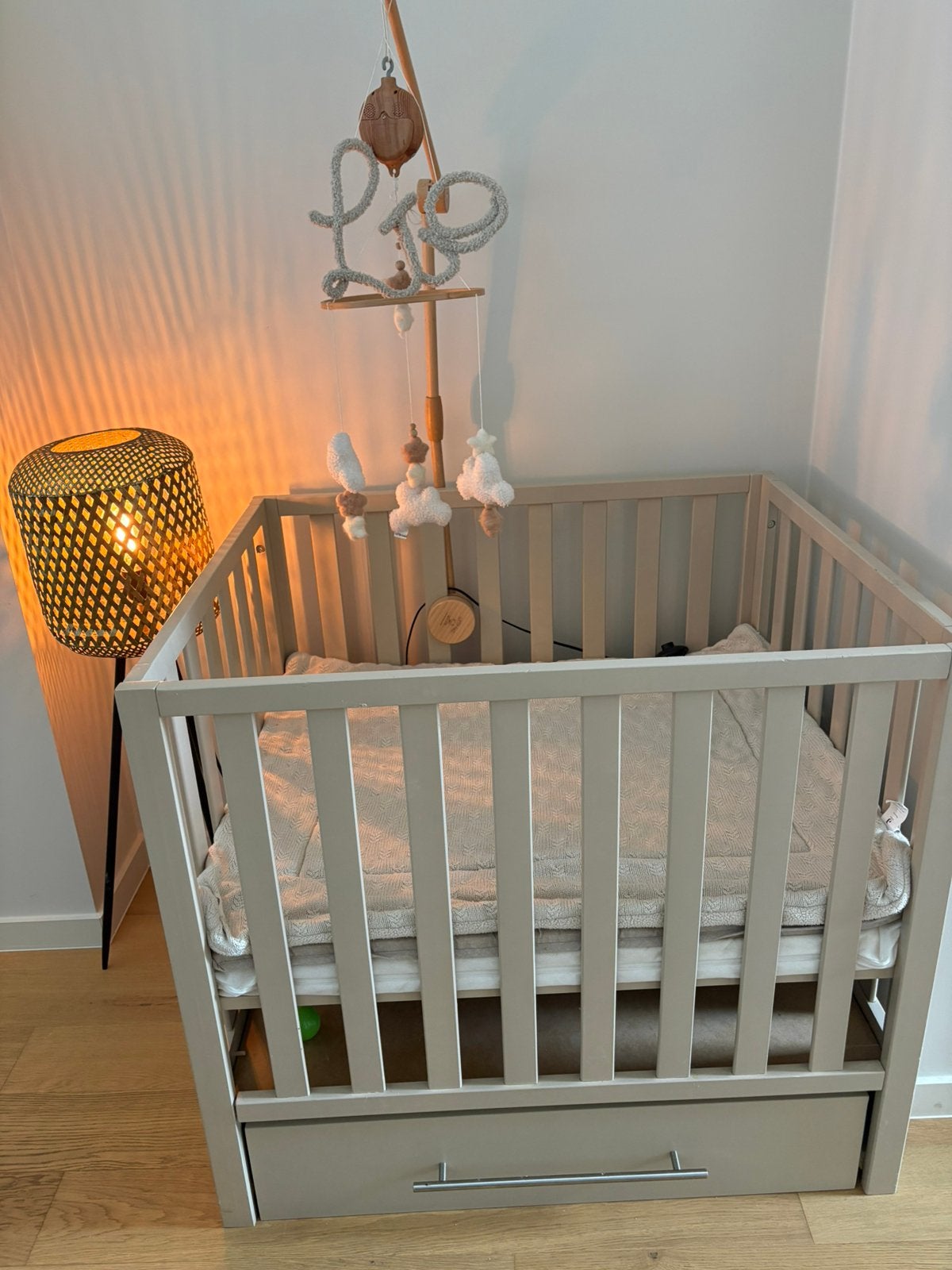 Babypark met lade + Jollein boxkleed, Ophalen, Zo goed als nieuw, Boxkleed