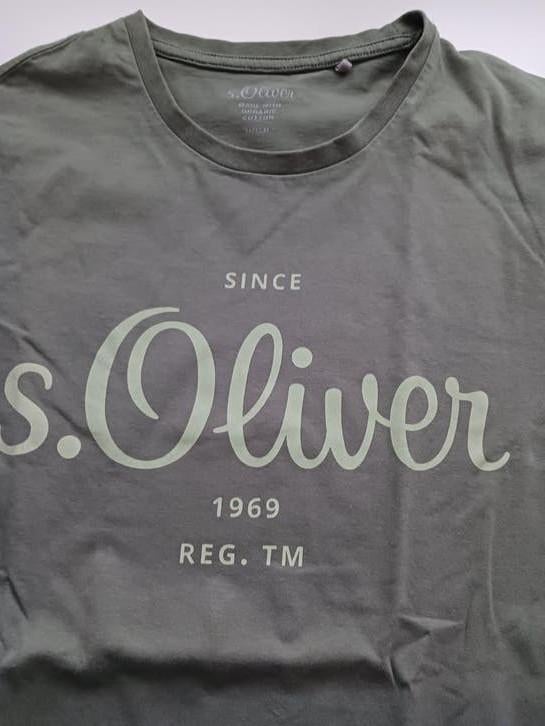 Kaki t- shirt merk S Oliver net als nieuw te koop.maat M, Vêtements | Hommes, T-shirts, Enlèvement, Comme neuf, Taille 48/50 (M)