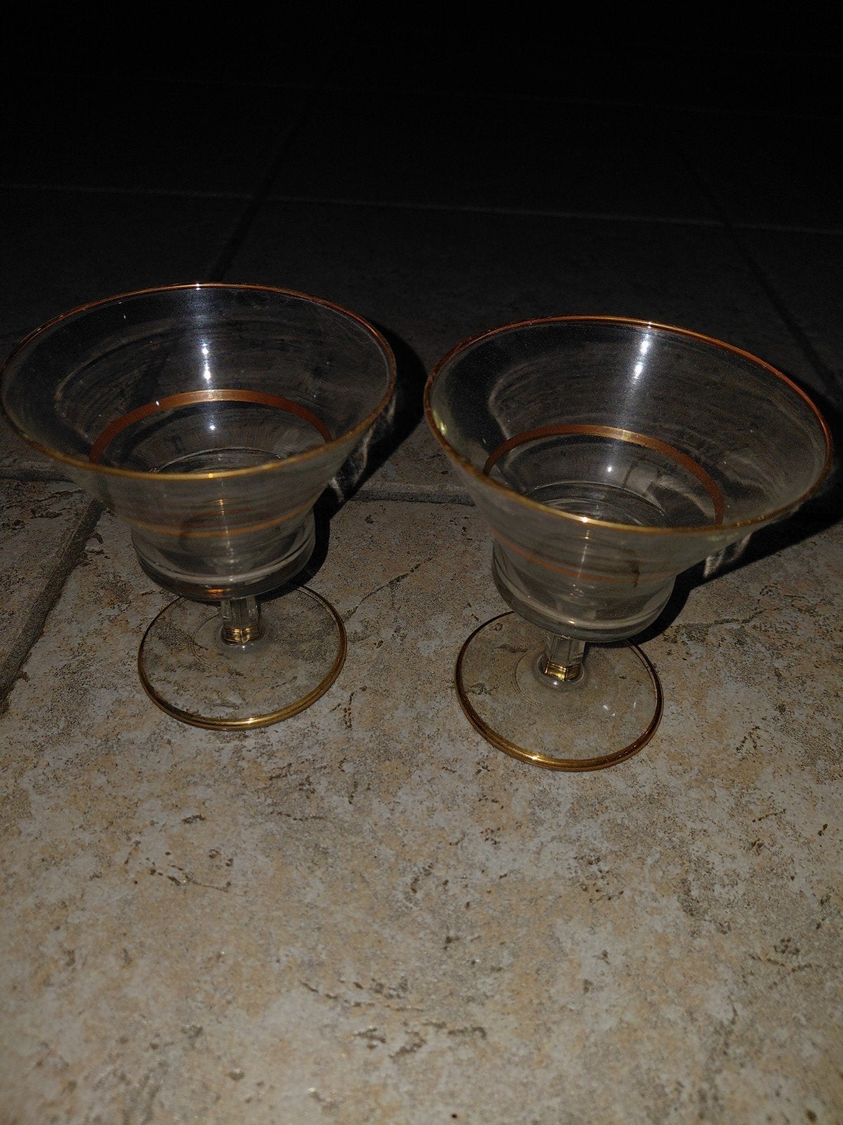 2 verres vintage, Enlèvement ou Envoi