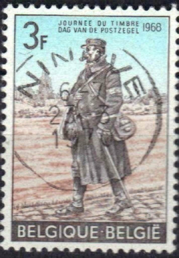 Belgique 1968 - Yvert/OBP 1445 - Journée du timbre (ST), Timbres & Monnaies, Envoi, Affranchi, Oblitéré