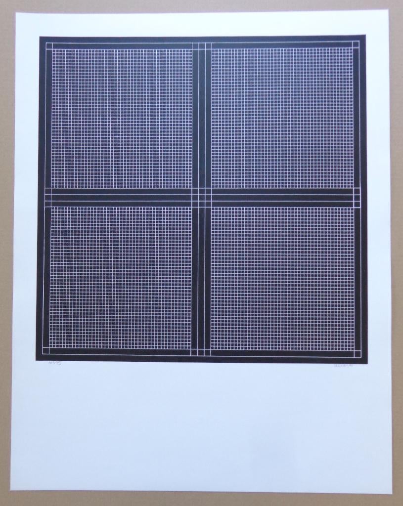 MARC VERSTOCKT / COMPOSITIE / ZW-W ZEEFDRUK / 73x57cm / SIG, Antiquités & Art, Art | Lithographies & Sérigraphies, Signé, Enlèvement ou Envoi