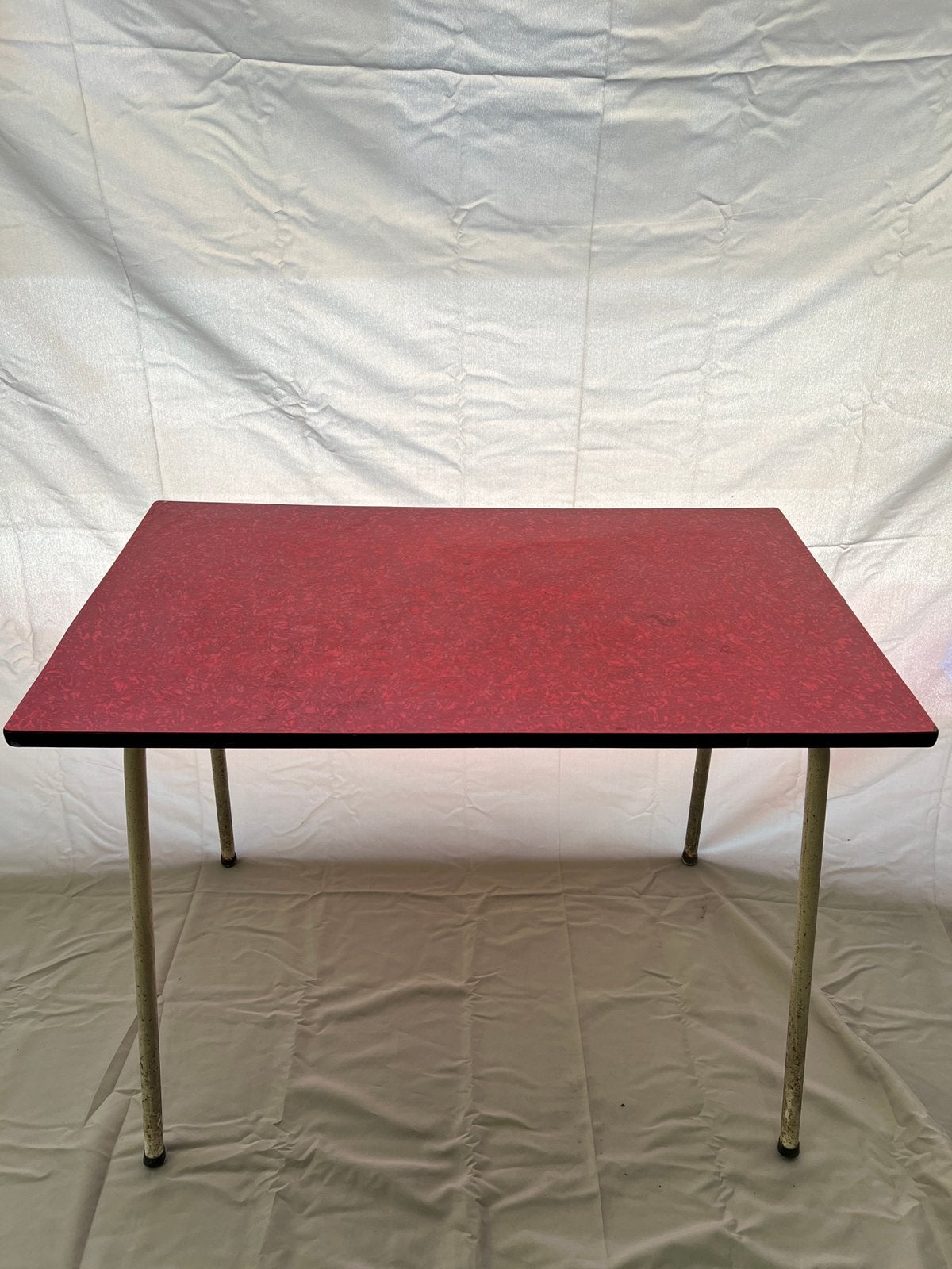 Table Formica rouge vintage années 70 – style rétro, Enlèvement
