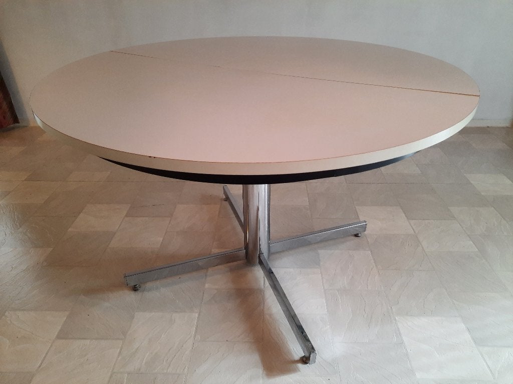 Ronde uitschuifbare tafel, Huis en Inrichting, Ophalen, Gebruikt