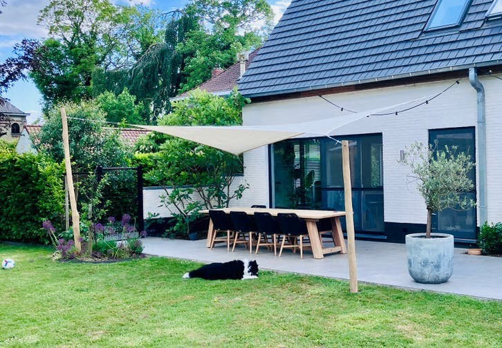 Bristol tuintafel en stoelen, Ophalen, Zo goed als nieuw