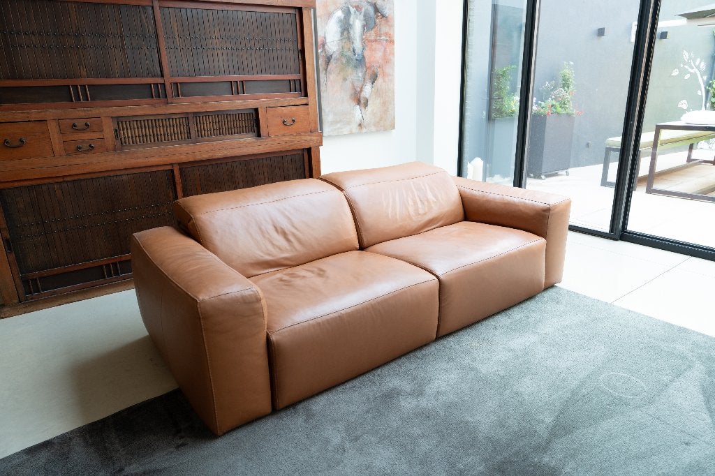 Dubbele relex zetel, Ophalen, 150 tot 200 cm, Tweepersoons, Zo goed als nieuw