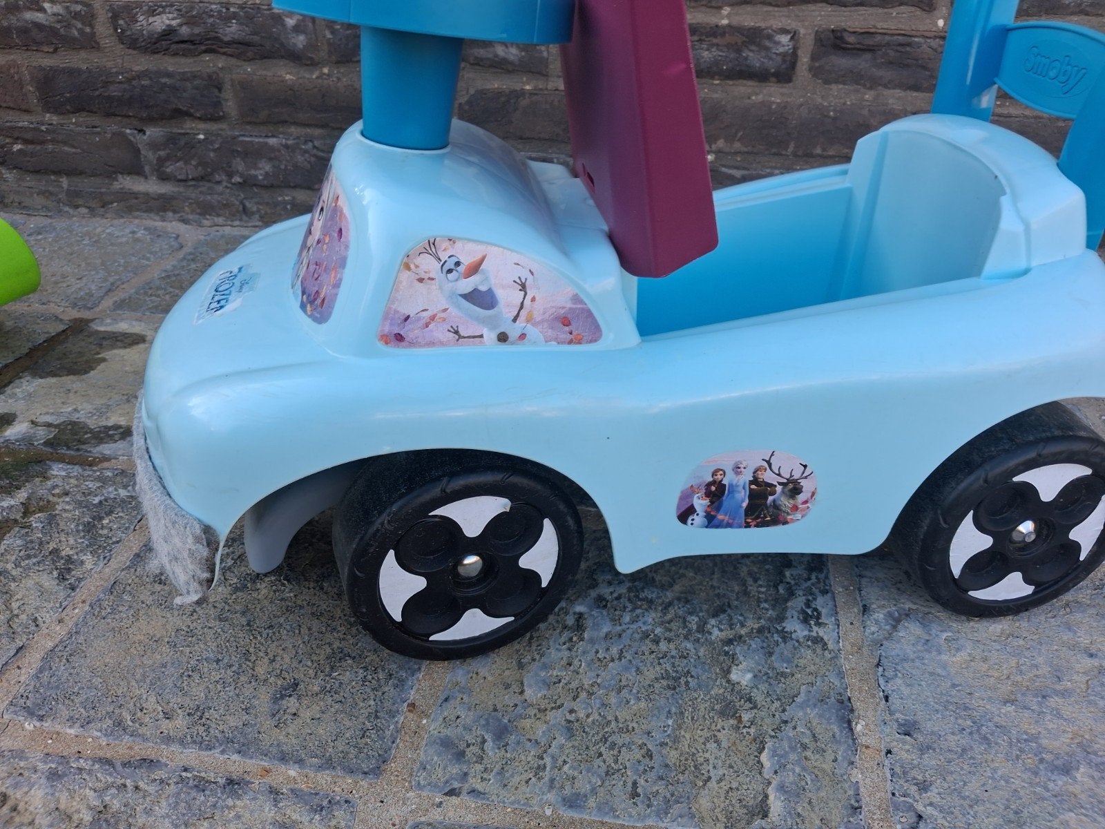 Frozen loopauto goede staat, Ophalen