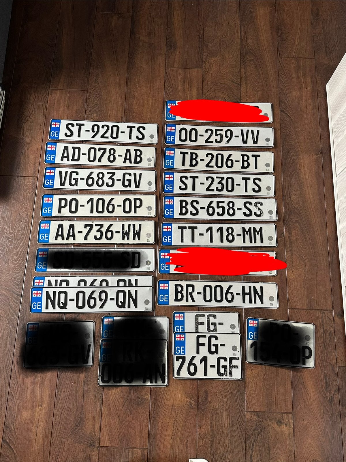 Nummerplaten uit Georgië, Ophalen of Verzenden, Gebruikt